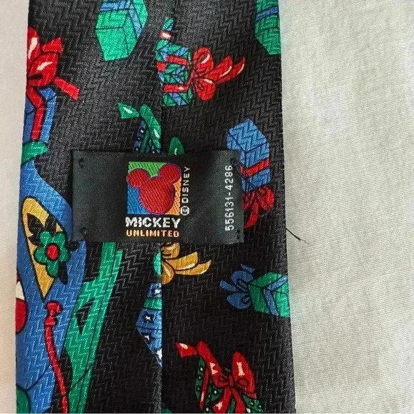 Vintage Disney Mickey Mouse Tie Mickey Unlimited Christmas Goofy Minnie Mouse - Picture 4 of 6